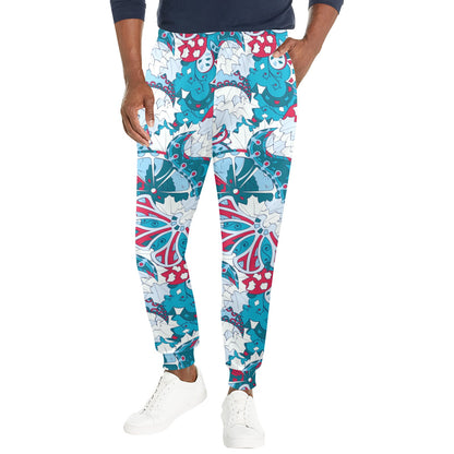 Funky Retro Pattern Print Design A05 Men's Casual Track Pants