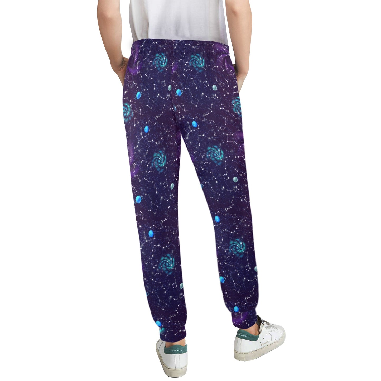 Zodiac Galaxy Design Print Women's Casual Track Pants