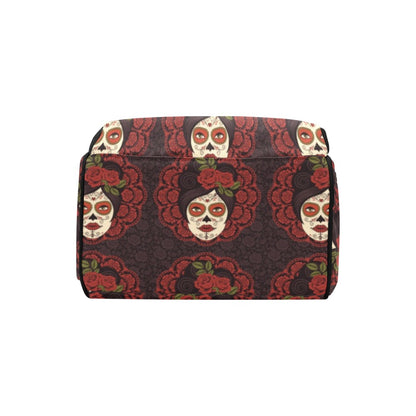 Day of the Dead Mexican Girl Diaper Bag Backpack