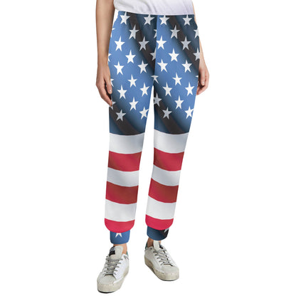 American flag Classic Women's Casual Track Pants