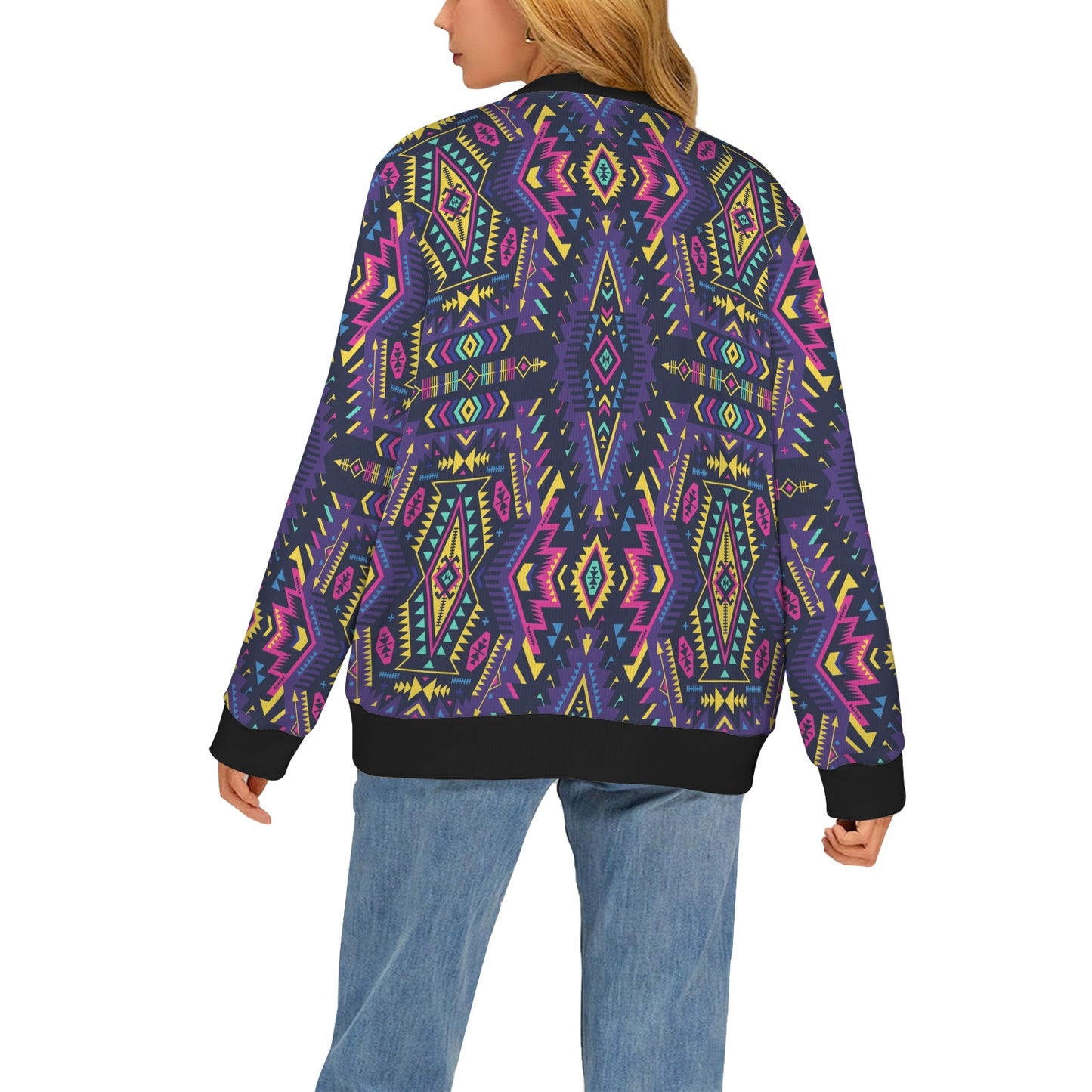 Aztec Pattern Print Design 07 Women's Cardigan