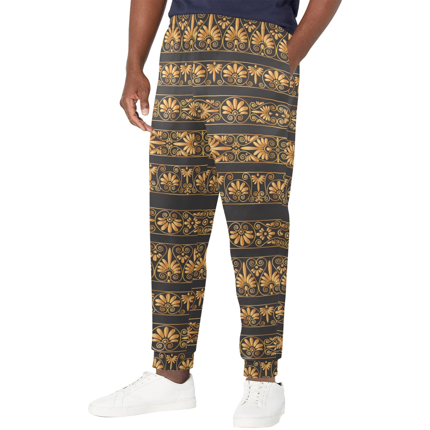 Ancient Greek Print Design LKS303 Men's Casual Track Pants