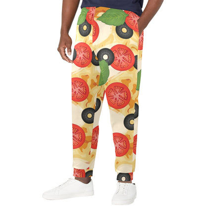 Pizza Pattern Print Design A05 Men's Casual Track Pants
