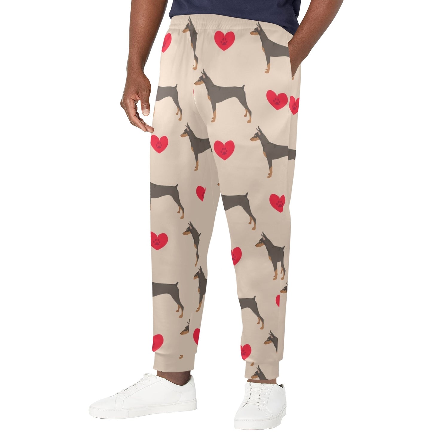 Doberman Pinschers Design Print Pattern JJ0113 Men's Casual Track Pants