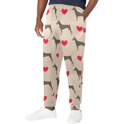 Doberman Pinschers Design Print Pattern JJ0113 Men's Casual Track Pants