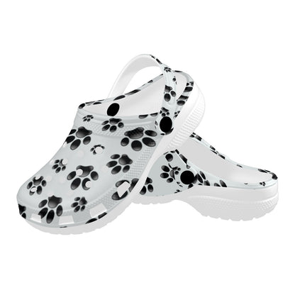 Paw Themed Print Unisex Clogs Shoes