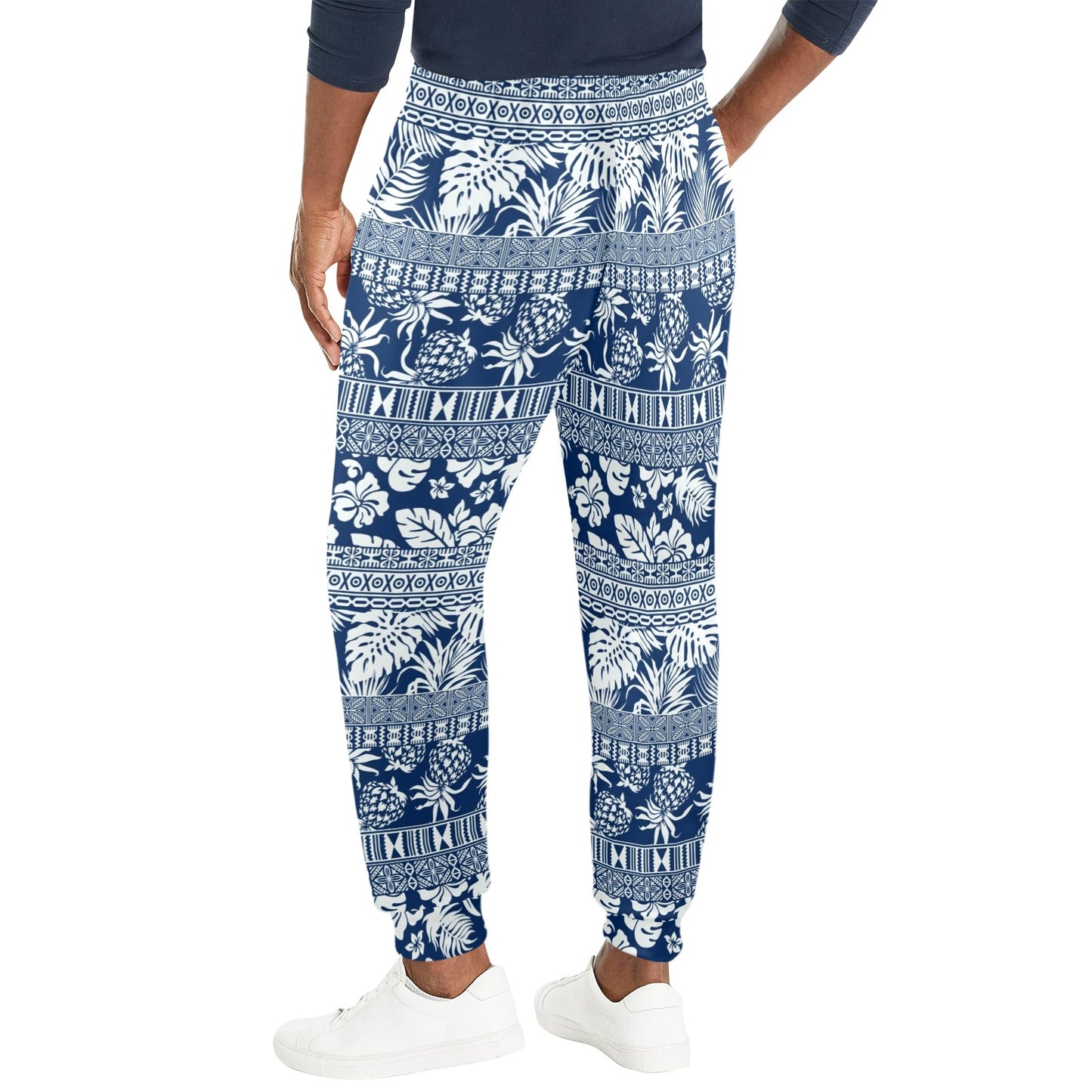Hawaiian Themed Pattern Print Design H020 Men's Casual Track Pants