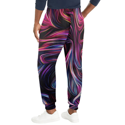 Liquid Pattern Print Design 01 Men's Casual Track Pants
