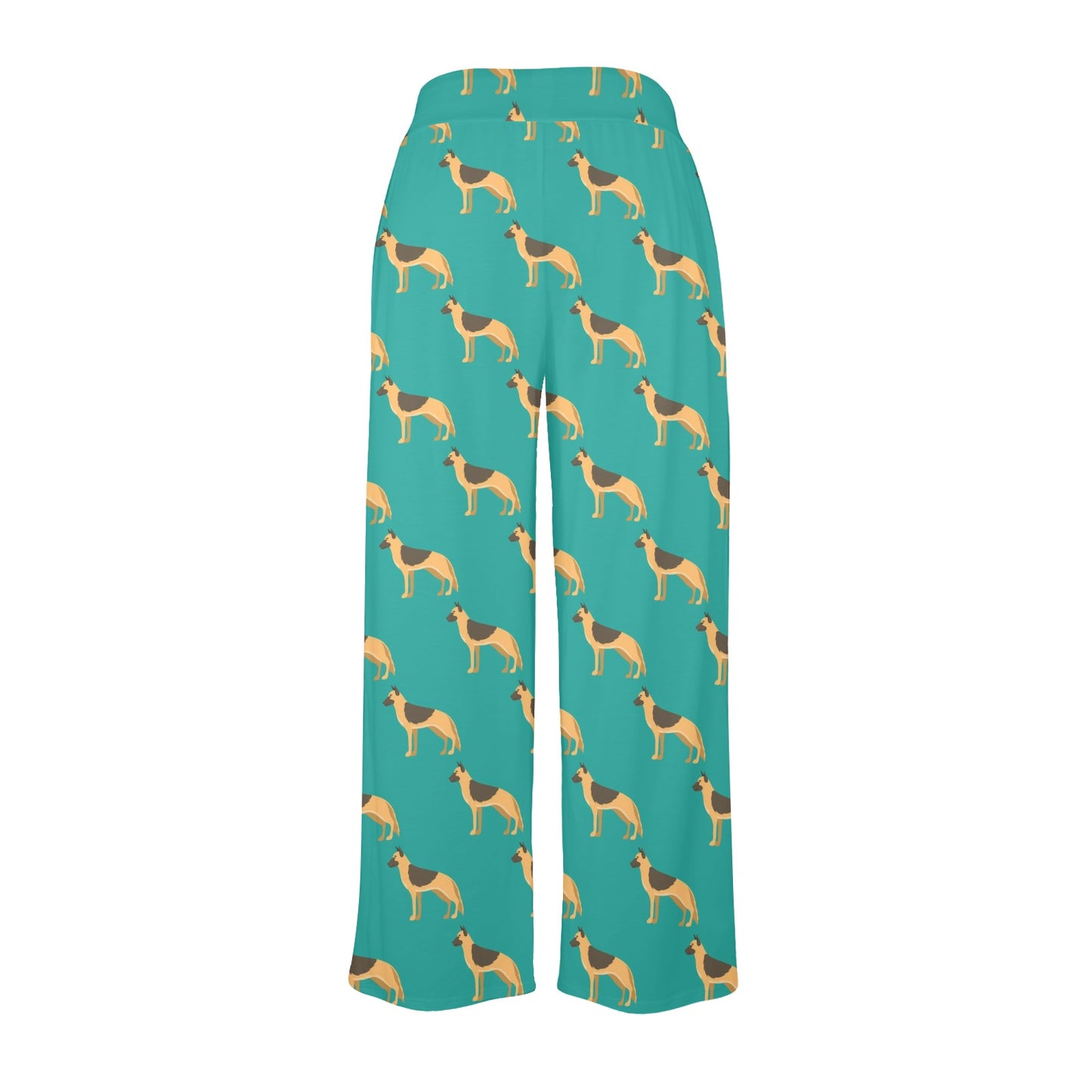 German Shepherd Design Print Pattern JJ0258 Women's Wide Leg Lounge Pants