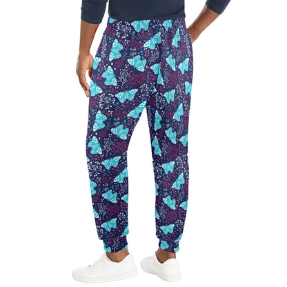 Butterfly Pattern Print Design 011 Men's Casual Track Pants