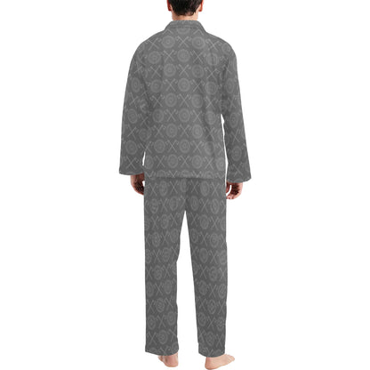 Vikings Print Design LKS303 Men's Long Pajama Set