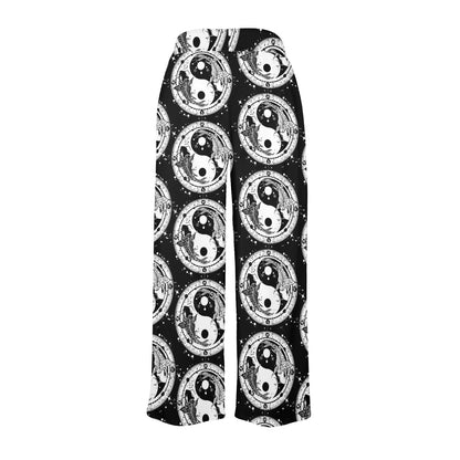 Yin Yang Koi Fish Women's Wide Leg Lounge Pants
