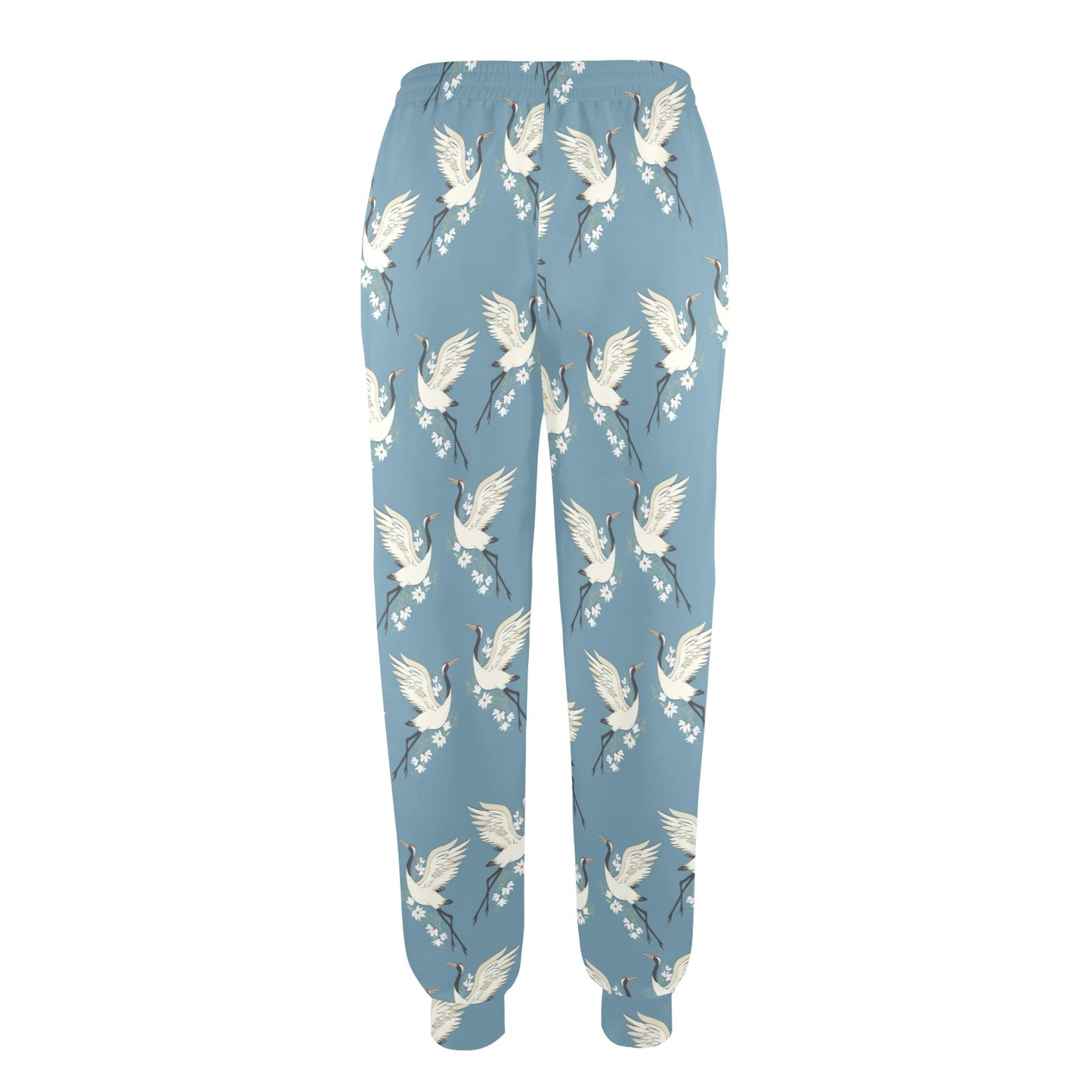 Crane Pattern Print Design 05 Women's Casual Track Pants
