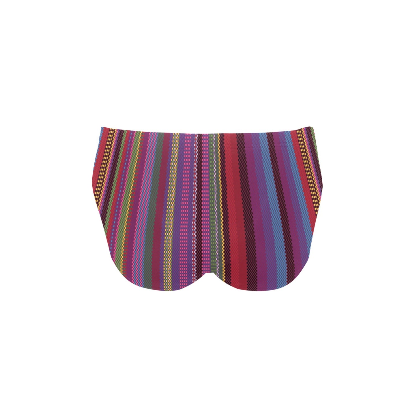 Serape Stripe Print Men's Swimming Briefs