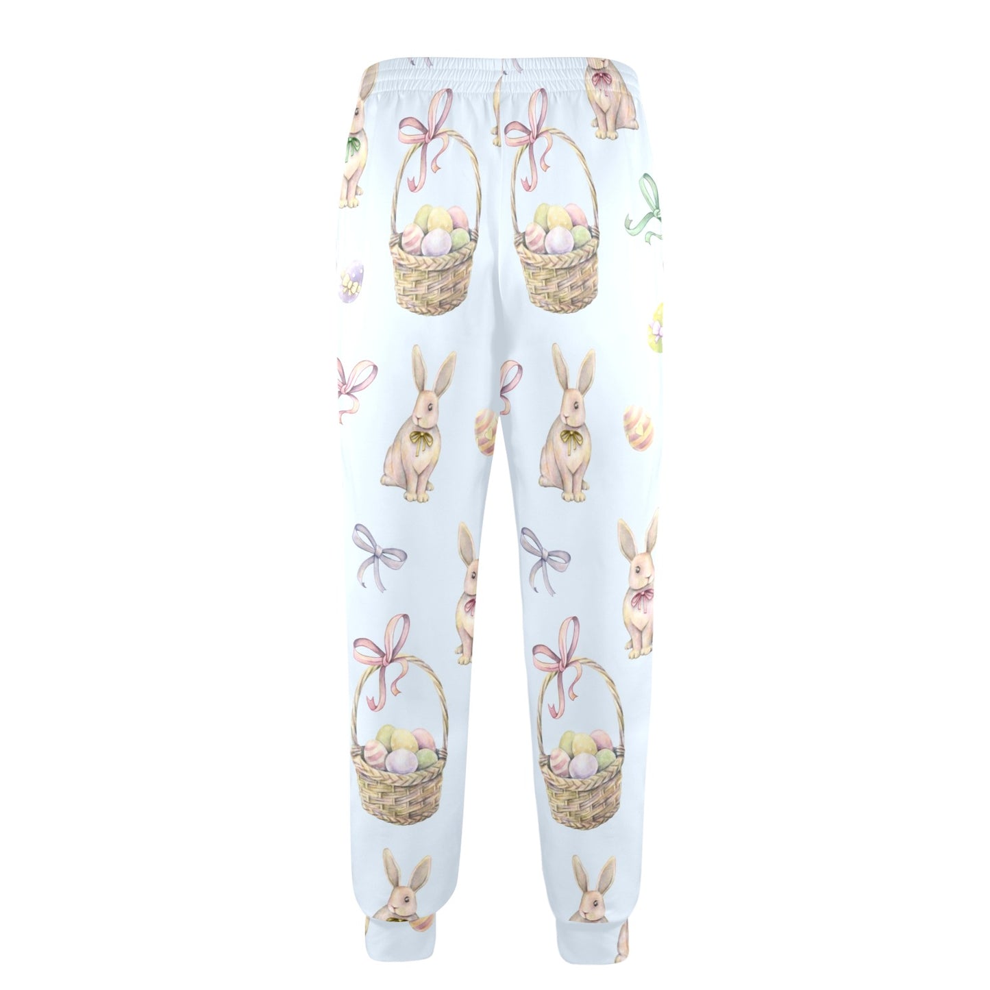 Rabbit Easter Eggs Pattern Print Design 03 Men's Casual Track Pants