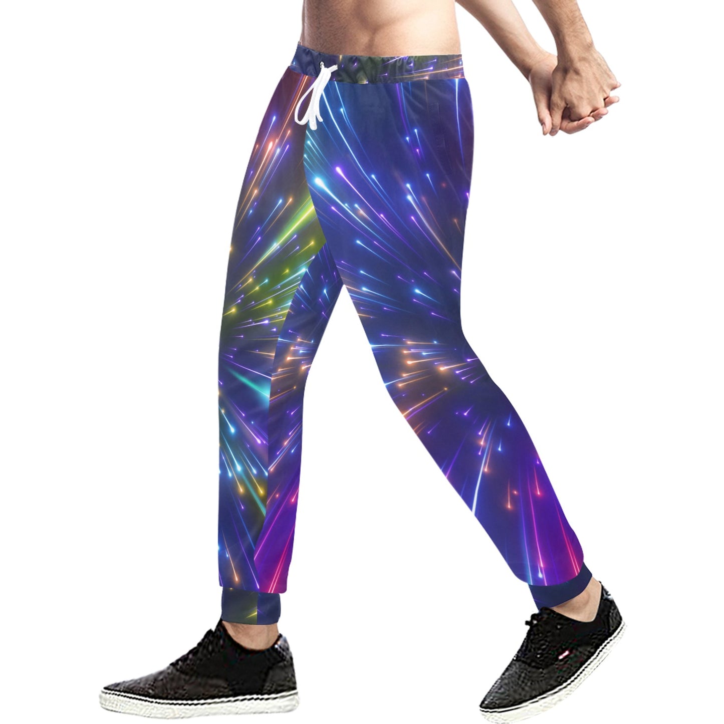 Celestial Rainbow Speed Light Men's Sweatpants