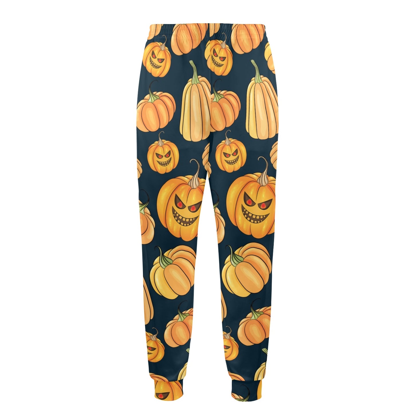Pumpkin Halloween Pattern Print Design A04 Men's Casual Track Pants