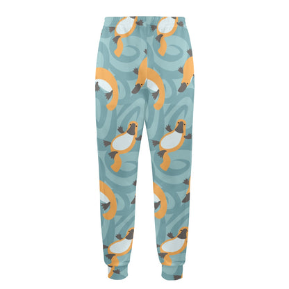 Platypus Pattern Print Design A01 Men's Casual Track Pants