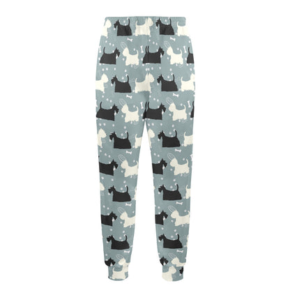 Scottish Terriers Print Design LKS301 Men's Casual Track Pants