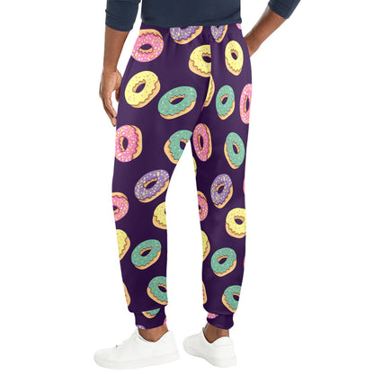 Donut Pattern Print Design DN08 Men's Casual Track Pants