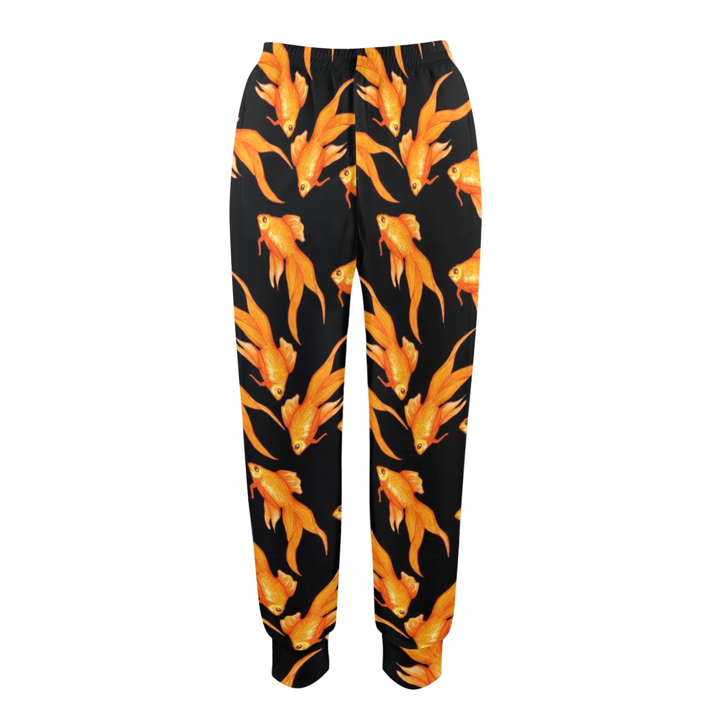 Goldfish Pattern Print Design 03 Women's Casual Track Pants