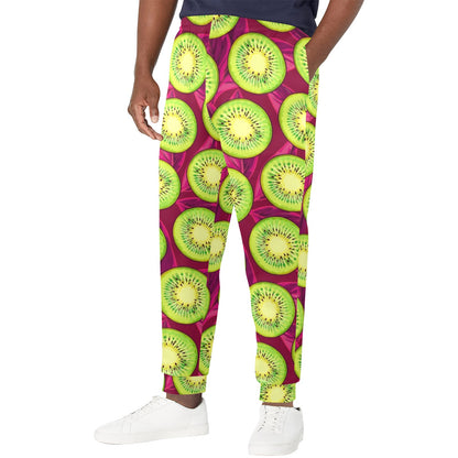 Kiwi Pattern Print Design KW05 Men's Casual Track Pants