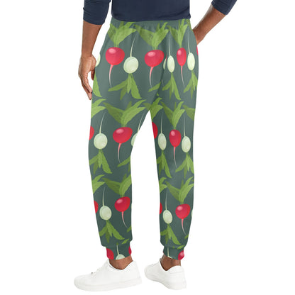 Radish Pattern Print Design A03 Men's Casual Track Pants