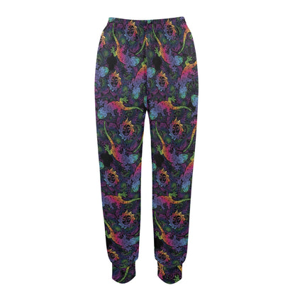 Gecko Rainbow Pattern Print Design 03 Women's Casual Track Pants