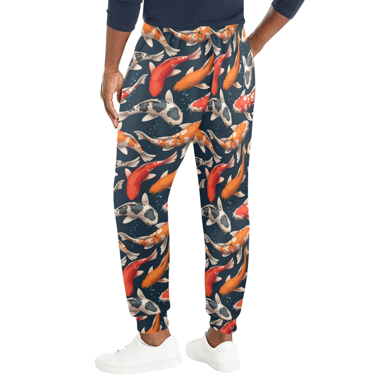 Koi Carp Cute Design Themed Print Men's Casual Track Pants