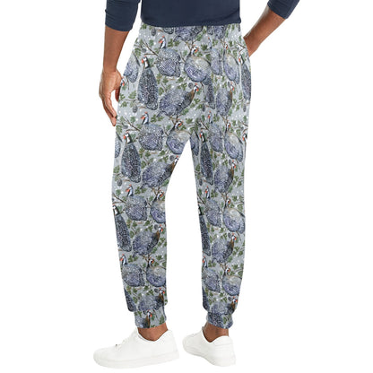 Guinea Fowl Print Design LKS402 Men's Casual Track Pants