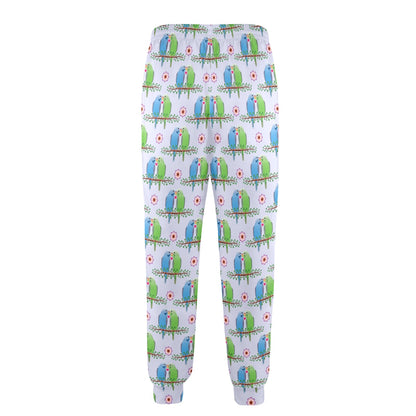 Budgerigar Pattern Print Design 05 Men's Casual Track Pants