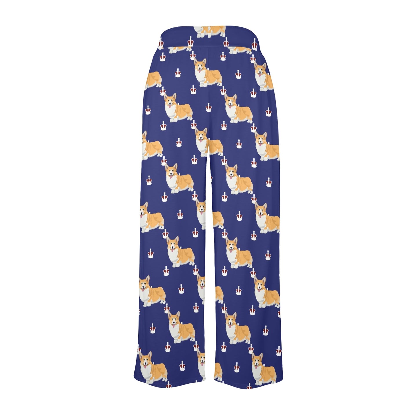 Pembroke Welsh Corgis Pattern Print Design A07 Women's Wide Leg Lounge Pants