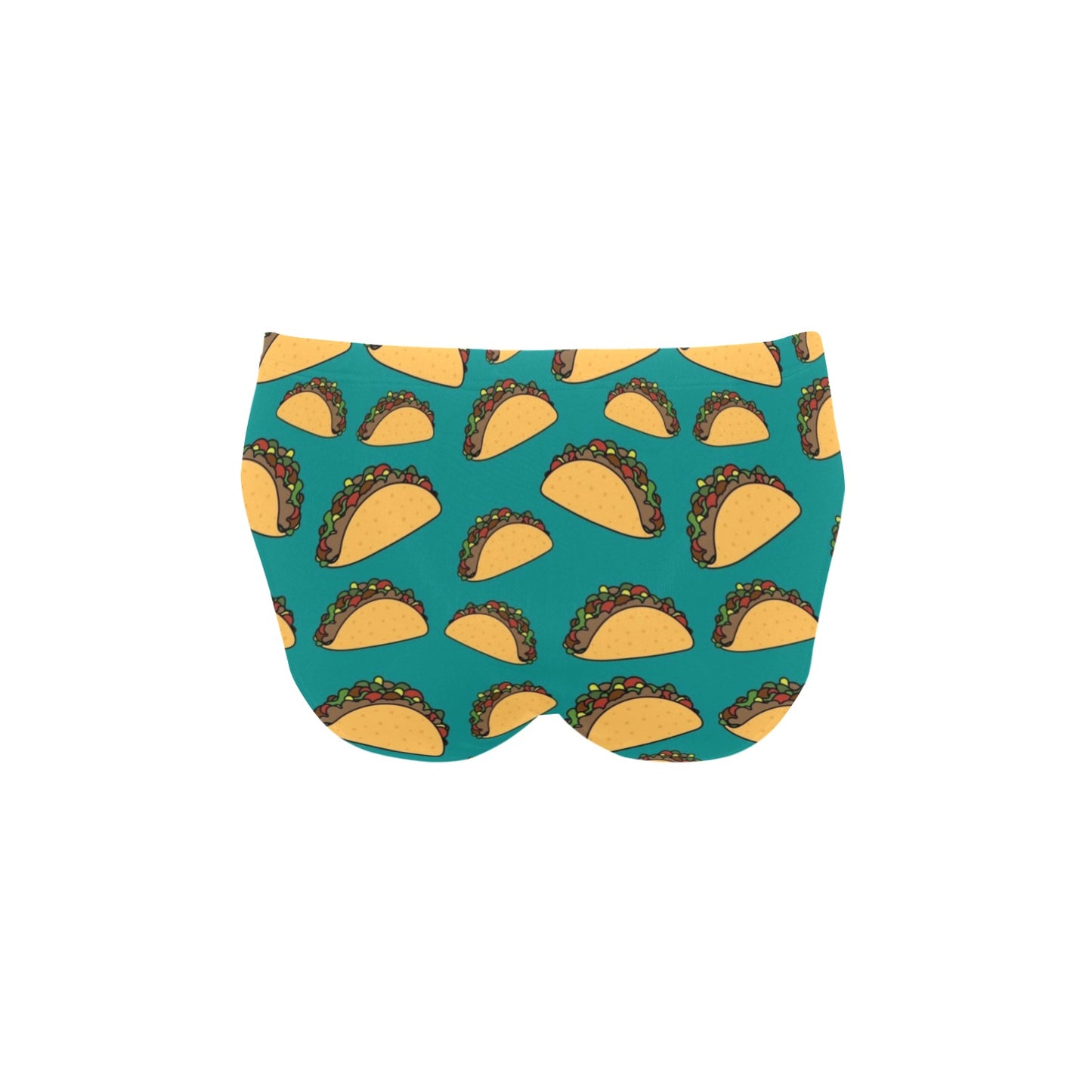 Taco Pattern Print Design TC07 Men's Swimming Briefs