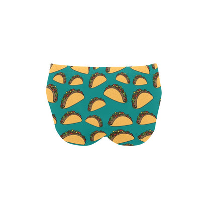 Taco Pattern Print Design TC07 Men's Swimming Briefs