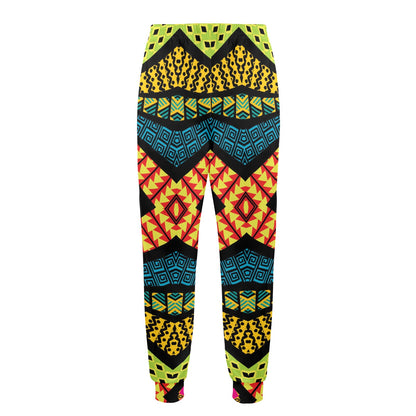 Kaleidoscope Pattern Print Design 05 Men's Casual Track Pants