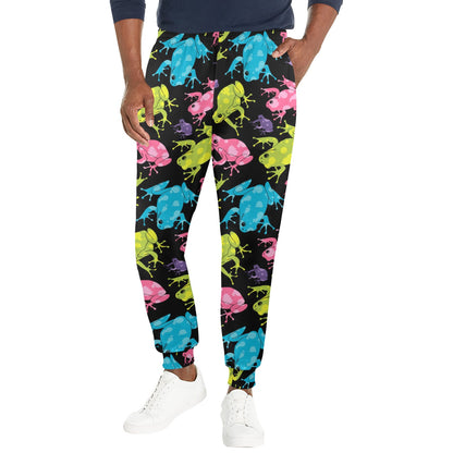 frog Design Print Pattern JJ0233 Men's Casual Track Pants