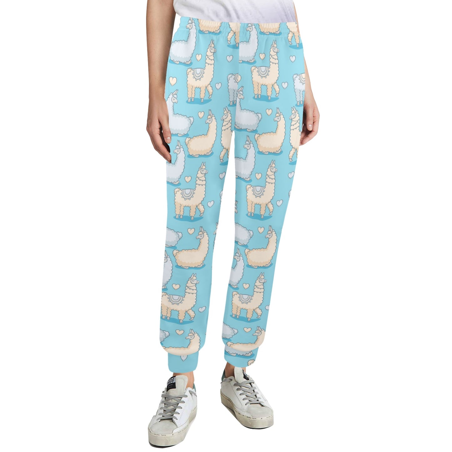 Alpaca Pattern Print Design 06 Women's Casual Track Pants