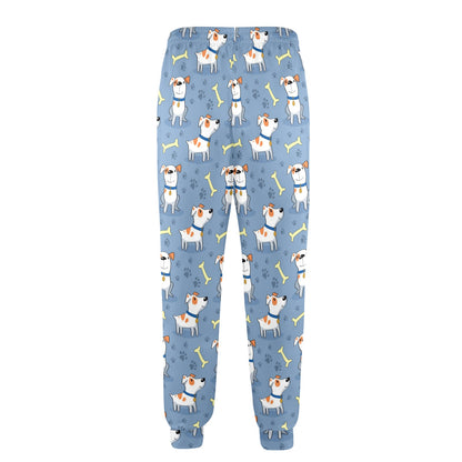 Bull Terriers Pattern Print Design 04 Men's Casual Track Pants