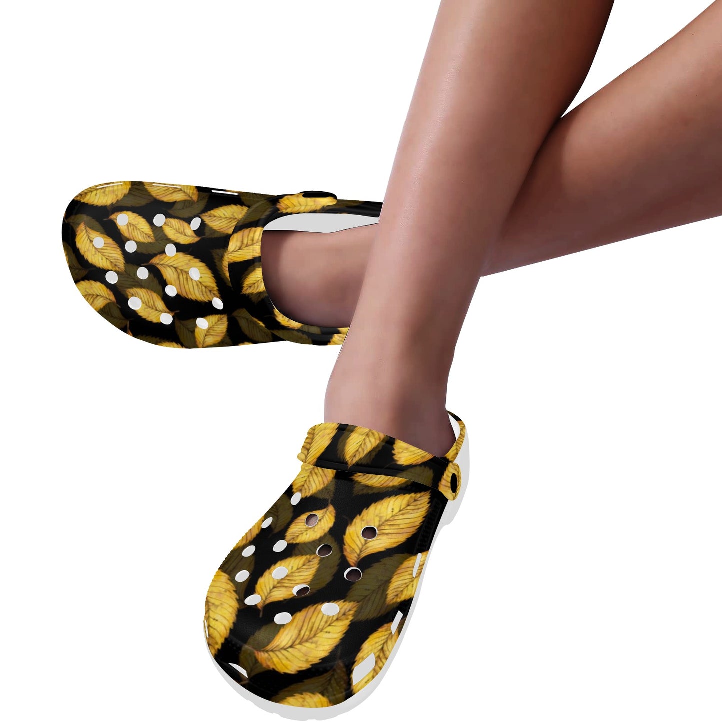 Elm Leave Summer Print Pattern Unisex Clogs Shoes