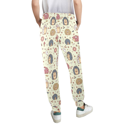 Hedgehog Cute Pattern Print Design 01 Women's Casual Track Pants