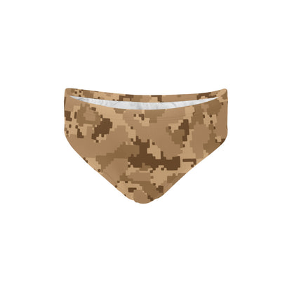 ACU Desert Digital Pattern Print Design 01 Men's Swimming Briefs