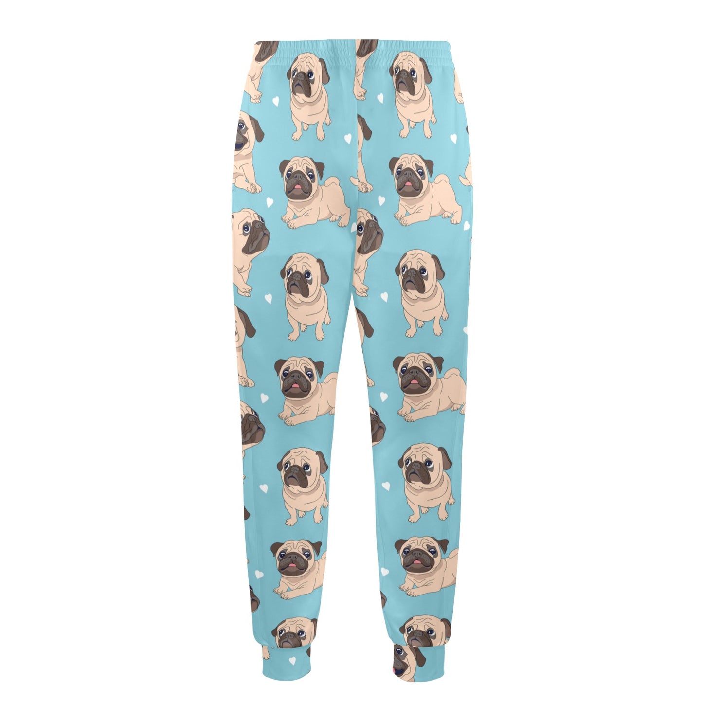 Pug Pattern Print Design A03 Men's Casual Track Pants