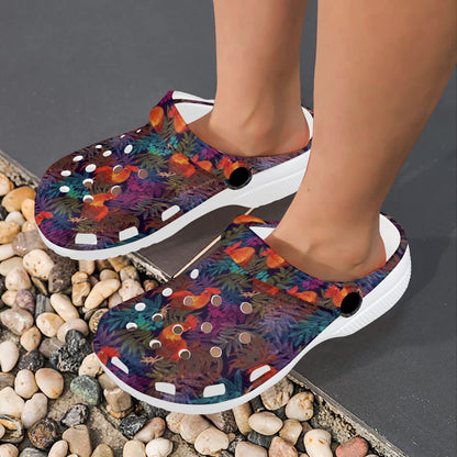 Rooster Print Style Unisex Clogs Shoes