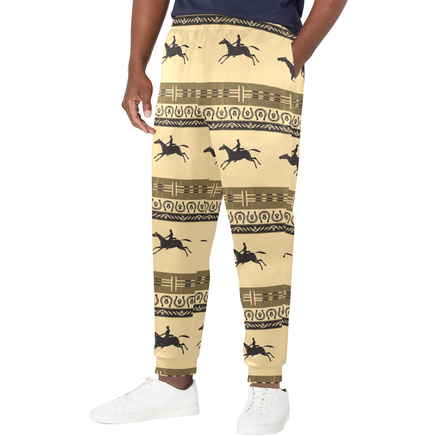 Horse Pattern Prnt Men's Casual Track Pants