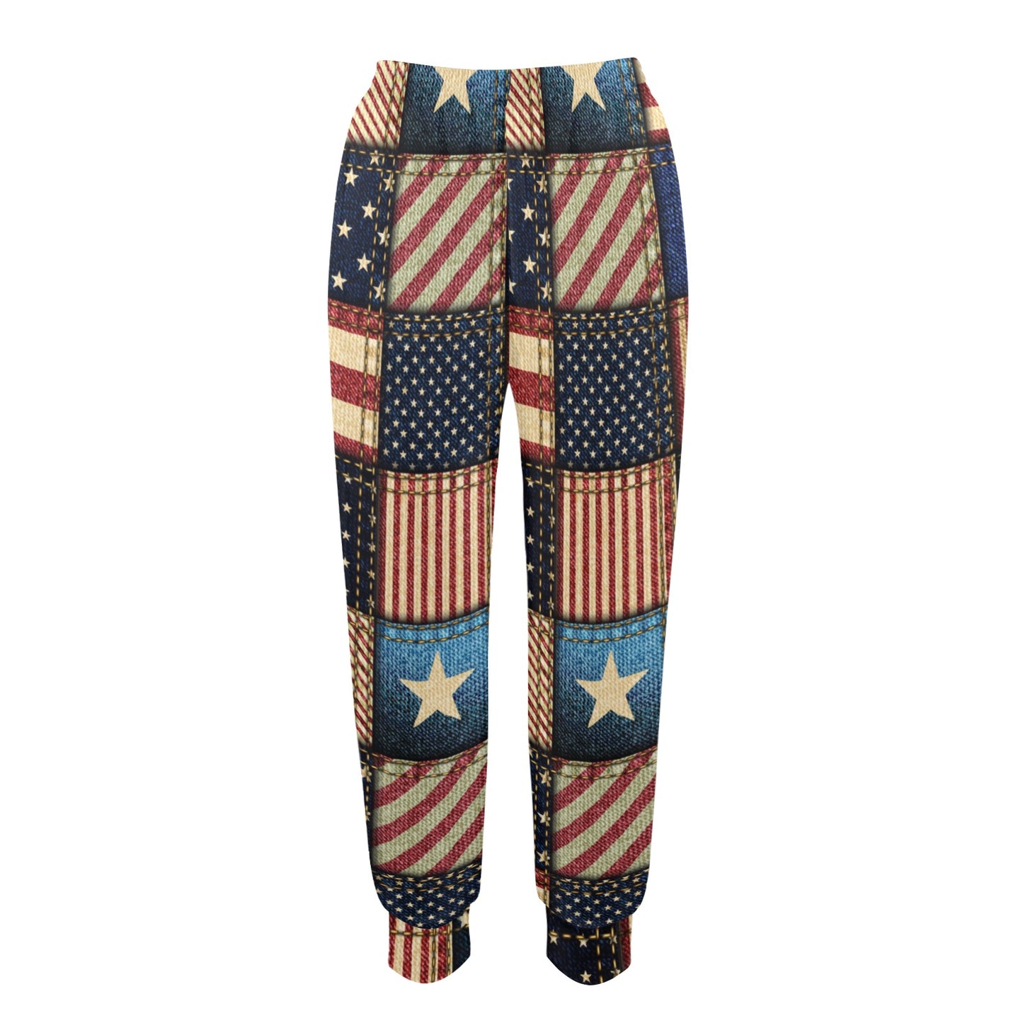 American flag Patchwork Design Women's Casual Track Pants