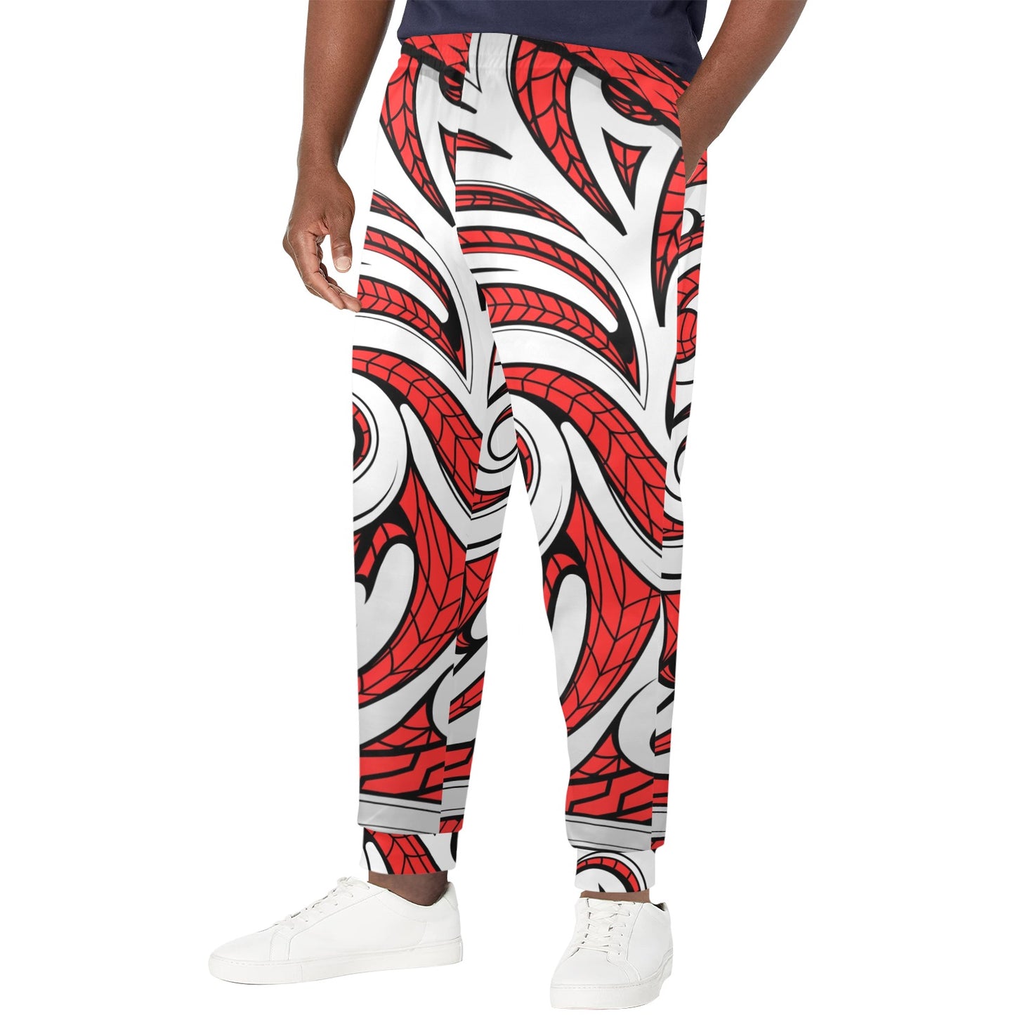 Maori Polynesian Themed Design Print Men's Casual Track Pants