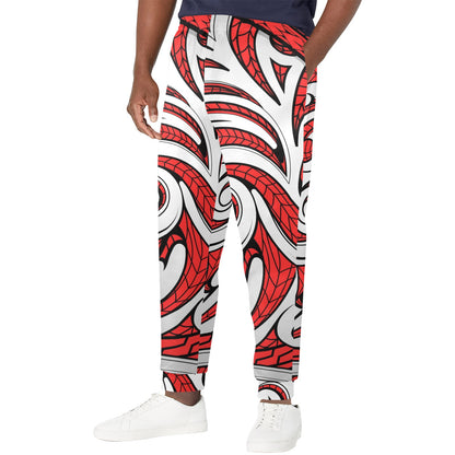 Maori Polynesian Themed Design Print Men's Casual Track Pants