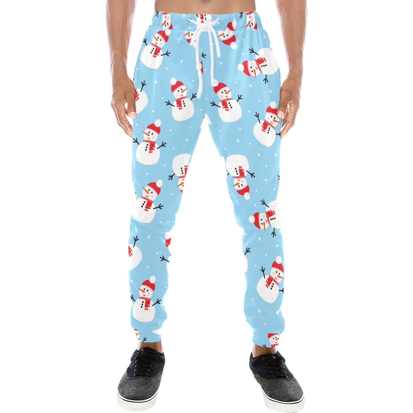 Snowman Print Design LKS305 Men's Sweatpants