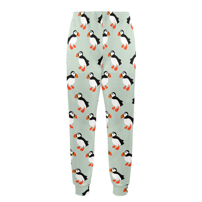 Puffin Pattern Print Design A03 Men's Casual Track Pants