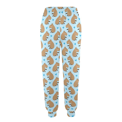 Capybara Pattern Print Design 01 Women's Casual Track Pants